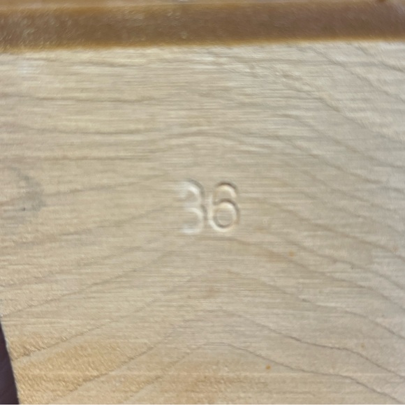 Hasbeens Swedish Color Block Mule with Wooden Heel Clogs Slip Ins Sz 36 - Picture 11 of 12